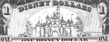 Disney Dollar des parcs à thèmes américains